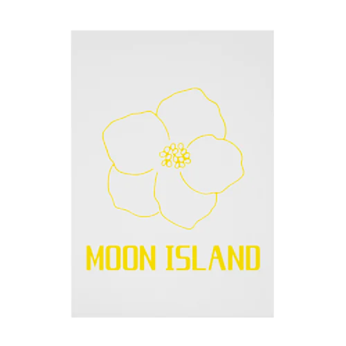 MOON ISLAND No.4 flower Stickable Poster