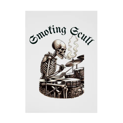 smoking　skull （ドラムバージョン） 吸着ポスター