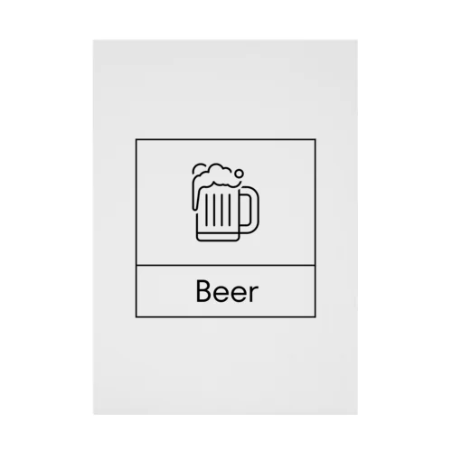 四角におさまるBeer Stickable Poster