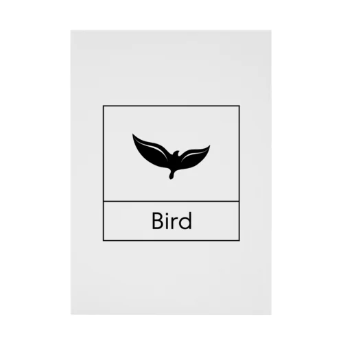 四角におさまるBird 吸着ポスター