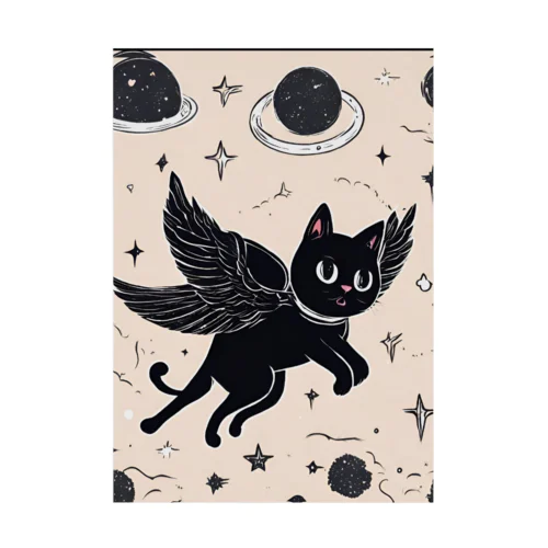 宇宙黒猫キョロちゃん(惑星) Stickable Poster