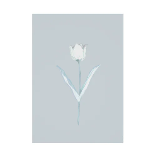 💐 Snow Tulip . Stickable Poster