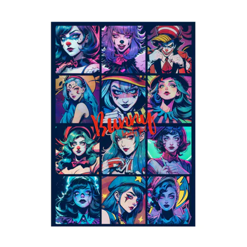 BUNNY-ART No.01 アメコミヴィンテージ Stickable Poster