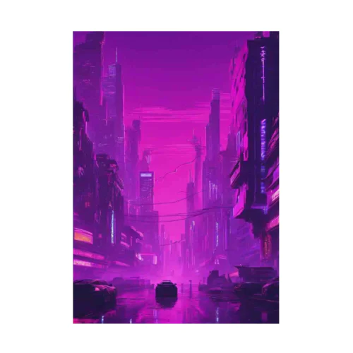 purple Stickable Poster