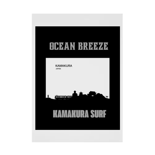 OCEAN BREAZE KAKAKURA SURF Stickable Poster