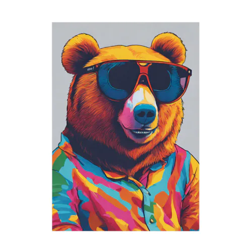 Bear Stickable Poster