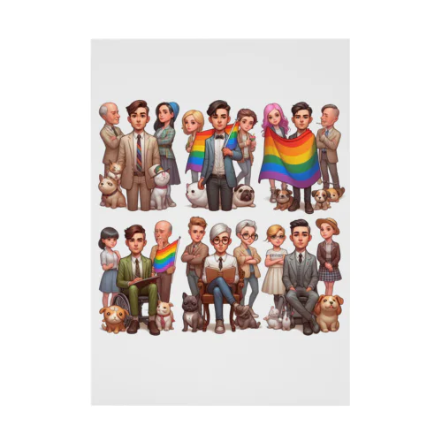 LGBTQサポート Stickable Poster