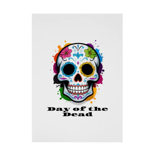 Day of the Dead スカル Stickable Poster