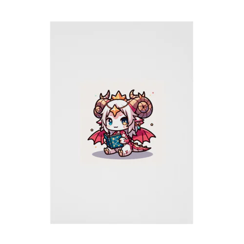 かわいいドラゴンのイラスト Stickable Poster