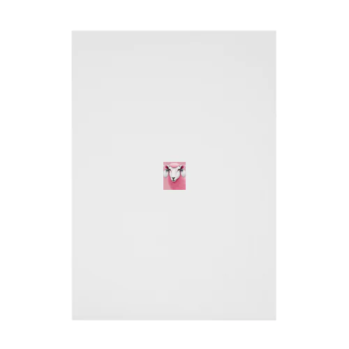 funky pink Stickable Poster