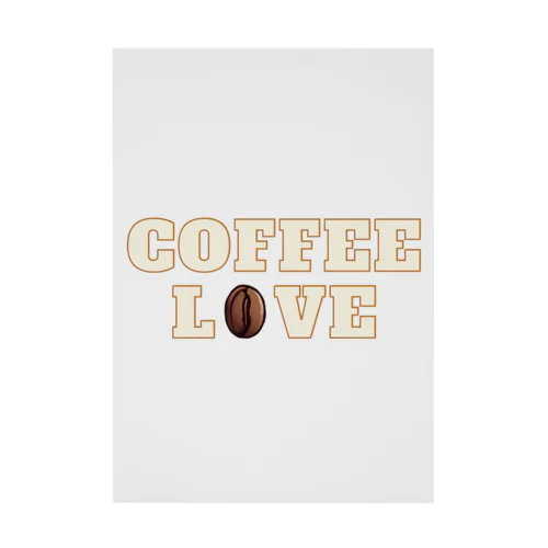 Coffee love ロゴグッズ Stickable Poster