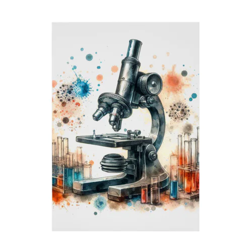 顕微鏡　~ミクロの世界~ Stickable Poster