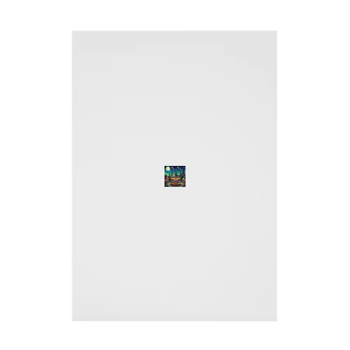 ドッド絵メリーゴーランド Stickable Poster