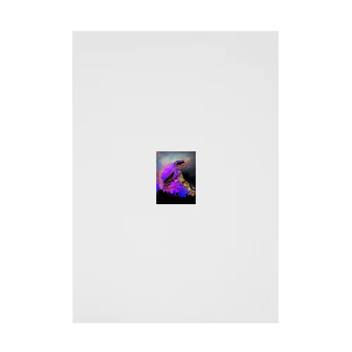 紫の洞窟 吸着ポスター