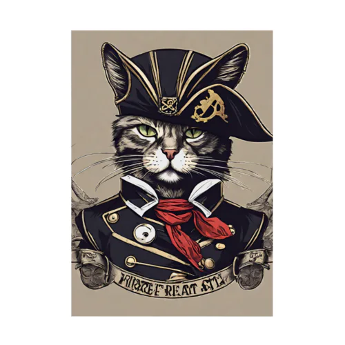 猫海賊団シリーズ★Duke船長 Stickable Poster