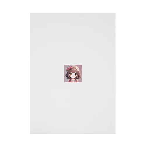 かわいい女の子 Stickable Poster