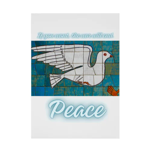 Peace　平和の鳩 Stickable Poster