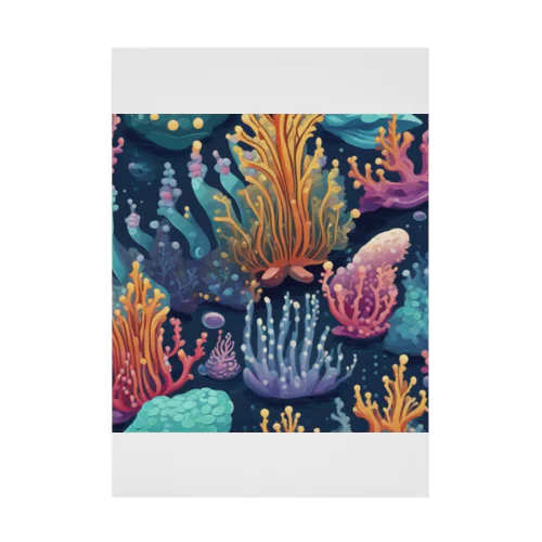 海を彩るコーラル Stickable Poster