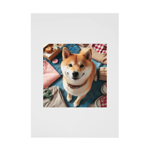 Shibainu Daichan Stickable Poster