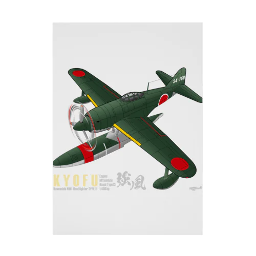 川西　強風 11型 水上戦闘機 （N1K1） Stickable Poster