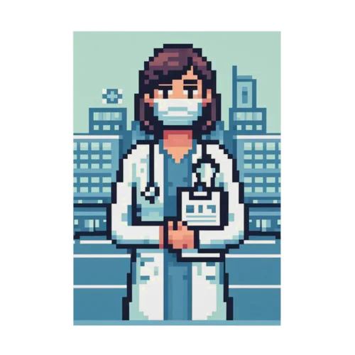 ドット絵女医 吸着ポスター