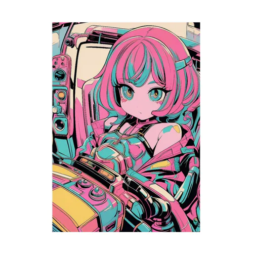 コックピット♪操縦席ガール♪ Stickable Poster