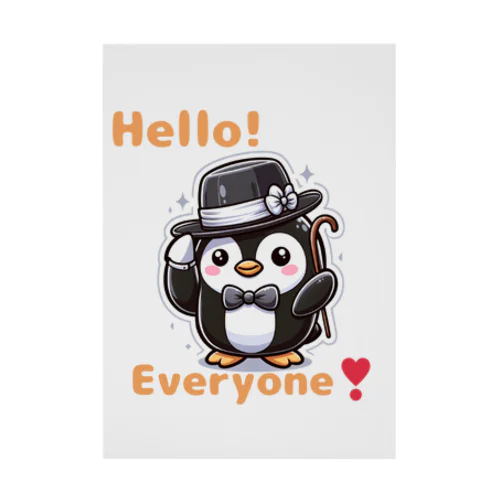 おめかしPenguin Stickable Poster