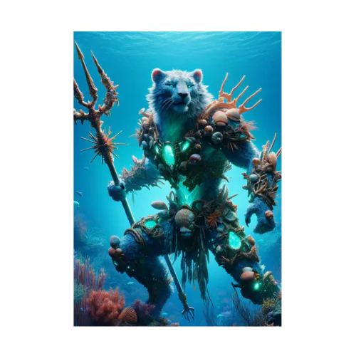 深海のドルフィン・サバイバー Stickable Poster