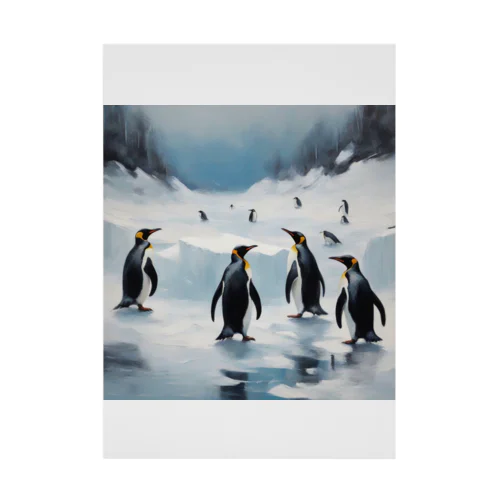 共存を目指すペンギン 吸着ポスター