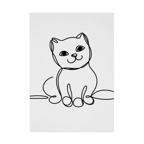シンプル猫 吸着ポスター