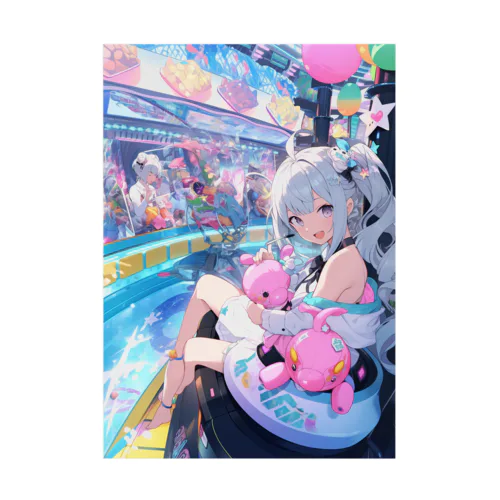 シ一バラダイスで遊ぼう　クニちゃん　2496 Stickable Poster