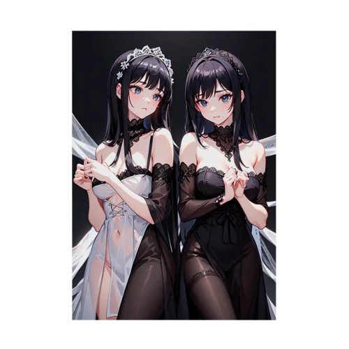 向き合う姉妹3 Stickable Poster