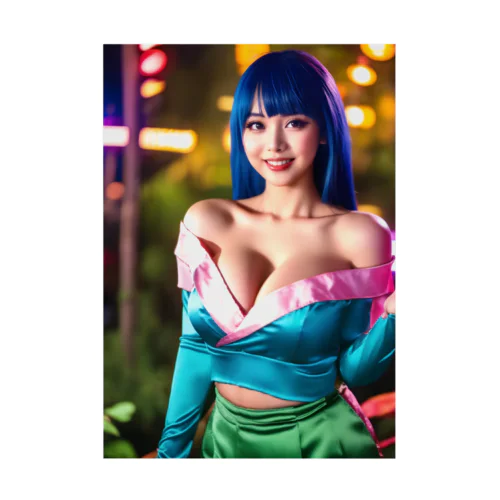 SexyOrientalGirl-F Stickable Poster