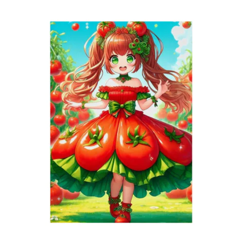 可愛い、トマト、リコピン Stickable Poster
