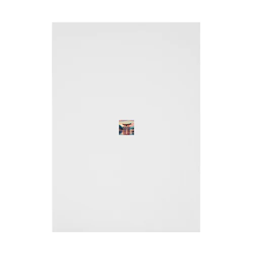 厳島神社（pixel art） 吸着ポスター