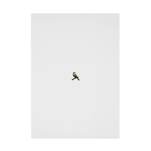 鳥（pixel art） 吸着ポスター