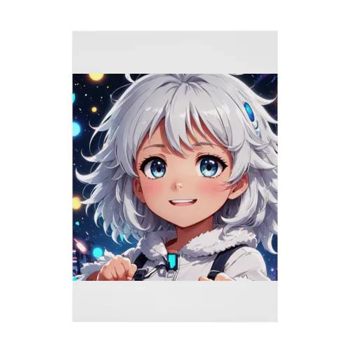 もふもふの美少女 Stickable Poster