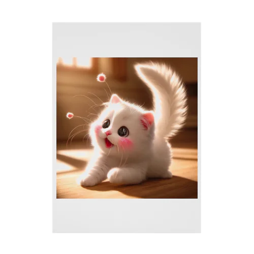 頬紅をしたような可愛い子猫SAKUCAT Stickable Poster