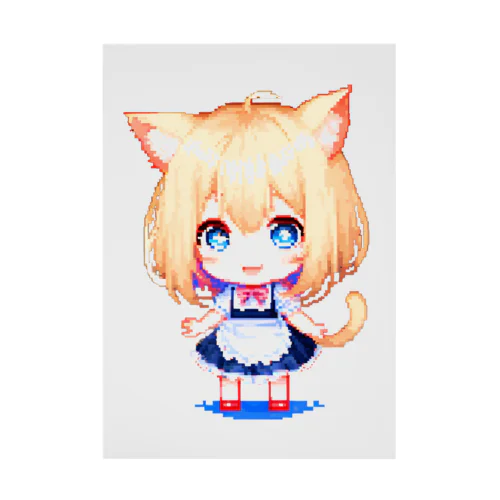 8-BITnekomimiMaid Stickable Poster