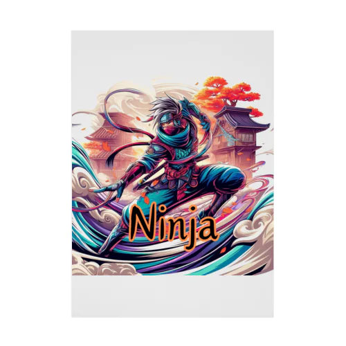 Japanese Ninja Stickable Poster