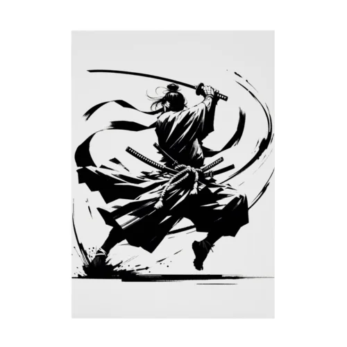 A lonely SAMURAI Stickable Poster