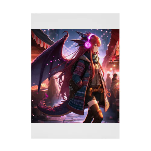 町への微笑み Stickable Poster