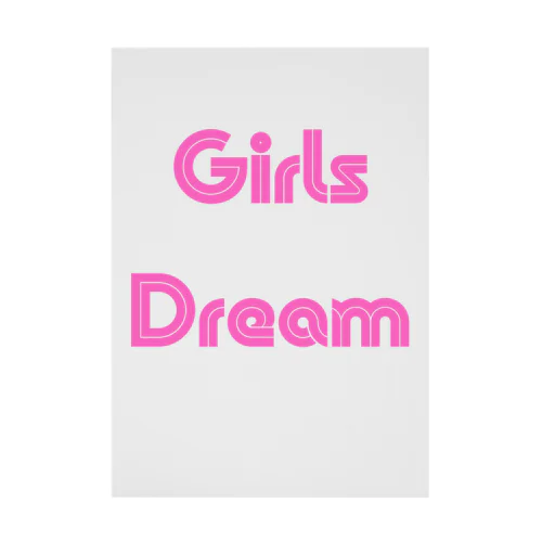 Girls Dream-少女たちが夢を持つことば Stickable Poster