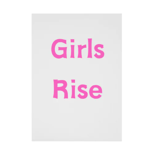 Girls Rise-女性の前進を後押しする言葉 Stickable Poster