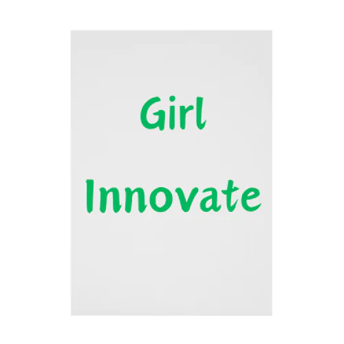 Girl Innovate-女性が革新的であることを指す言葉 吸着ポスター