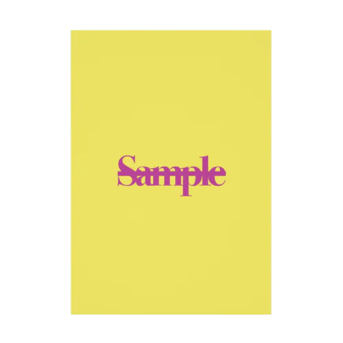 【Sample】ちゃん Stickable Poster