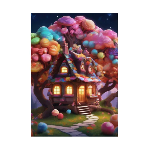 夢のようなお菓子の家 Stickable Poster