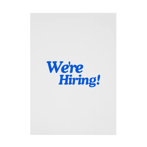 we'er hiring Stickable Poster