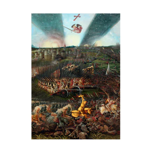 レーゲンスブルク近郊でのアヴァール人に対するカール大帝の勝利 / The Victory of Charlemagne over the Avars near Regensburg Stickable Poster