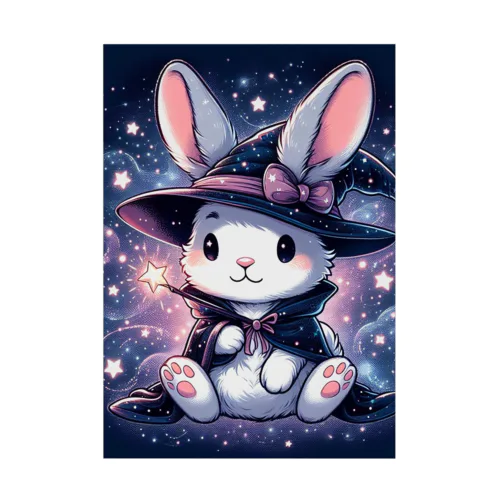 魔法使いコスプレ　ウサギ Stickable Poster